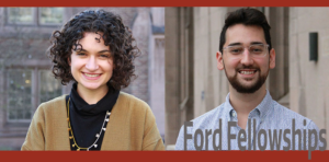 Profile pictures of Ford fellows Colleen O'Connor and Jorge Cisneros