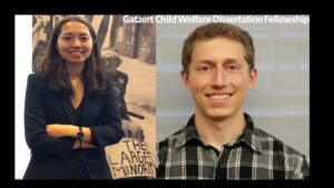 profile pictures of 2021 Gatzert fellows Shixin Huang and Michael Rosenberg